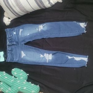 American eagle super stretch blue jeans size 4 long